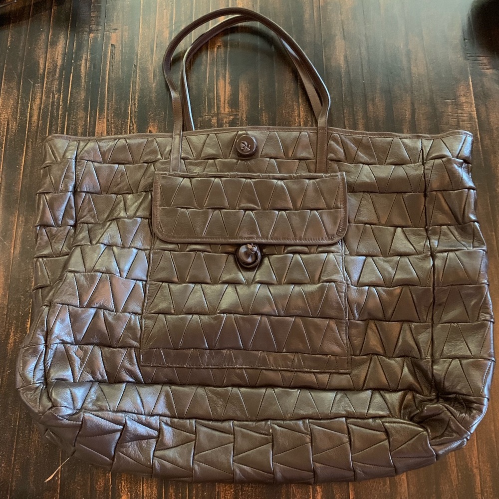 Carmina Campus tote large (leather) made in Italy